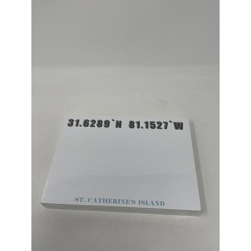 ROSANNE BECK COLLECTIONS St. Catherines Island Georgia Slab Pad Note Pad NEW